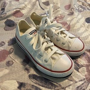 Kids White Converse, Size 12